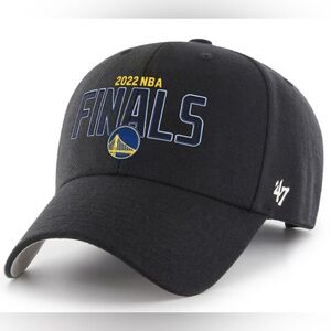 Men's '47 Black Golden State Warriors 2022 NBA Finals MVP Adjustable Hat. NEW